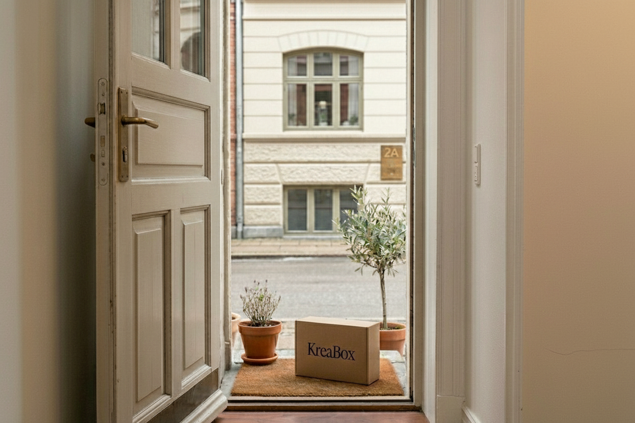 KreaBox levering til døren